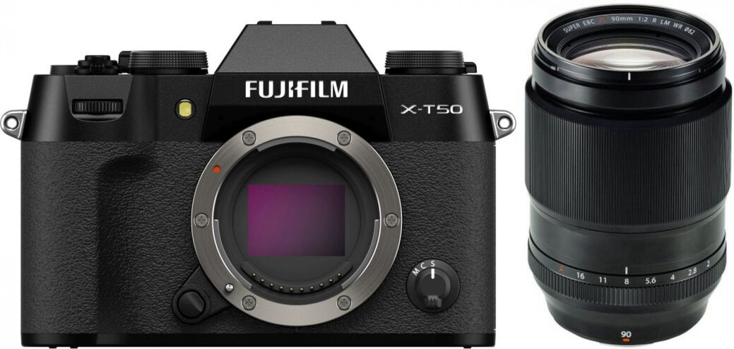 Fujifilm X-T50 noir + XF 90mm f2 R LM WR