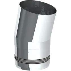 Jeremias PELLET-LINE Winkel 15° Edelstahl unlackiert Ø 80 mm