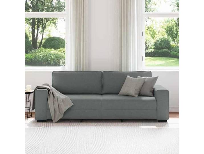 Elégance-Chic Canapé à 3 places - gris foncé - 220x77x82 cm - tissu - SOFA - salon séjour_001224134