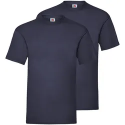 Doppelpack Fruit of the Loom Valueweight T-Shirt, navy, 3XL