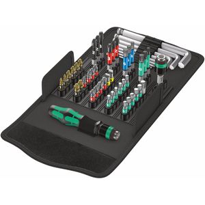 Wera Werkzeugtasche Kraftform Kompakt 100, 52-teilig, aus Nylon