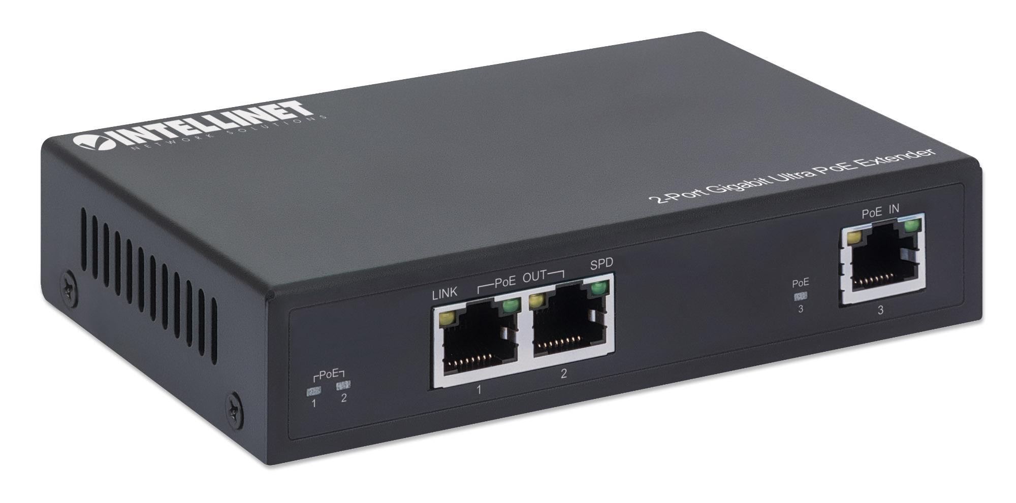 Intellinet 2-Port Gigabit Ultra PoE Extender