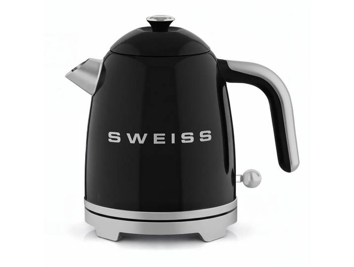 Sweiss Wasserkocher Kts9 Schwarz, Vintage, Metall, 16x24x22 cm, Kochgeschirr, Küchengeräte, Wasserkocher