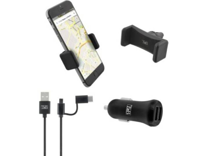 Tnb - Chargeur Allume Cigare Pack Charge Voiture 3 En 1 Universel