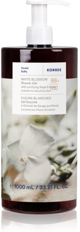 Korres White Blossom berauschendes Duschgel mit Blumenduft 1000 ml