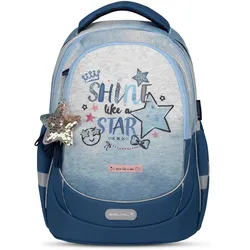Belmil Leisure Plus Schulrucksack mit Brustgurt - Shine like a Star Jeans Koffer24