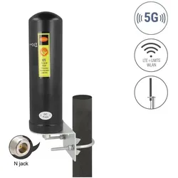Delock 5G LTE Antenne N Buchse 3 - 5 dBi omnidirektional Wan (5G, GSM, Lora, WLAN), Netzwerkantenne