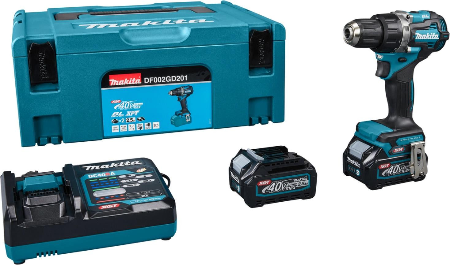 Makita DF002GD201 40V max. Boor- en schroefmachine