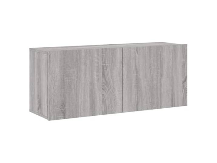 LMTYOENFG TV Lowboard Wandmontage Grau Sonoma 100x30x41 cm TV Board Platzsparendes TV Board zur Wandmontage in Grau Sonoma für Wohnzimmer und Schlafzimmer mit reichlich Stauraum.