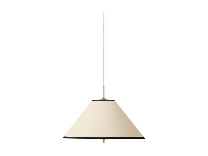 Globen Lighting Iris Pendelleuchte 50 Creme-Schwarz (Weiß-goldfarben)