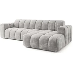 ECKSOFA SETIA LM R-S Hellgrau Chenille