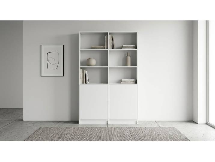 Stylishes Regal MDF Beschichtet MDF Weiß matt