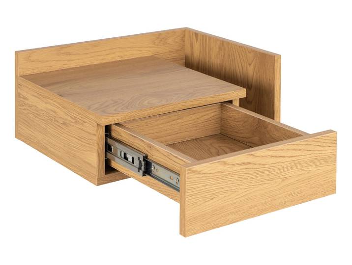 Nachttisch AC DESIGN Ashlan , beige (nature), B:40cm T:32cm, Tische, Nachttisch