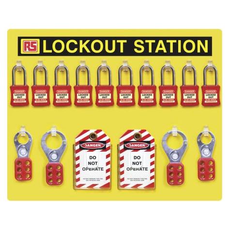 RS PRO Ope nlockout station 10 LOCKS - WGOODS (1615879)