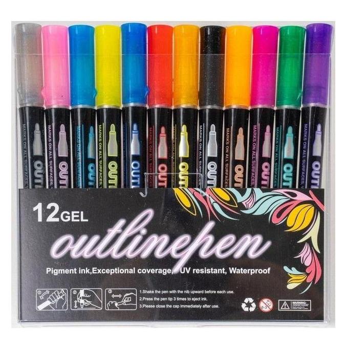 Andy Shine Outline Marker 12 Farben (12x) (500837)
