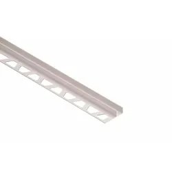 Schlüter Systems DECO-SG-TSI Dekorprofil B=15mm Aluminium TSI - strukturbeschichtet Elfenbein Höhe: 11 mm Breite: 15 mm Länge: 2,5 m