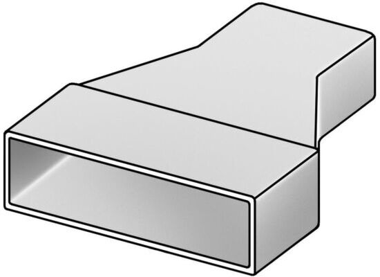 Helios Flachkanal-Übergang 60715 125 x 100 mm, flach