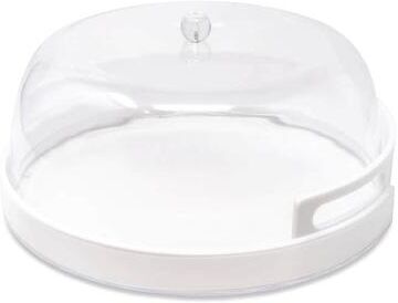 Vivience "Acrylic Cake Dome with White Base, 13""D"
