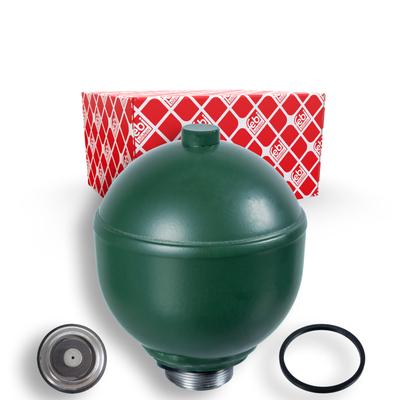 FEBI BILSTEIN Druckspeicher, Federung/Dämpfung Federkugel [0,4 L] Vorderachse rechts 23792 für Citroën