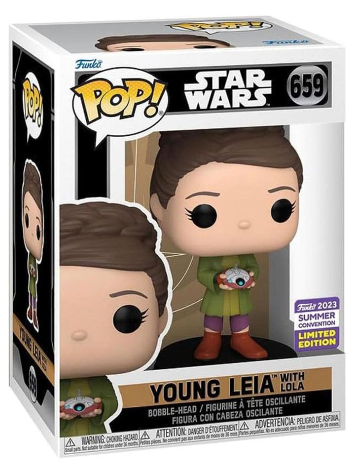 Sammelfigur "Funko POP! Star Wars Obi-Wan Kenobi Leia w/ Lola" - ab 6 Jahren - onesize