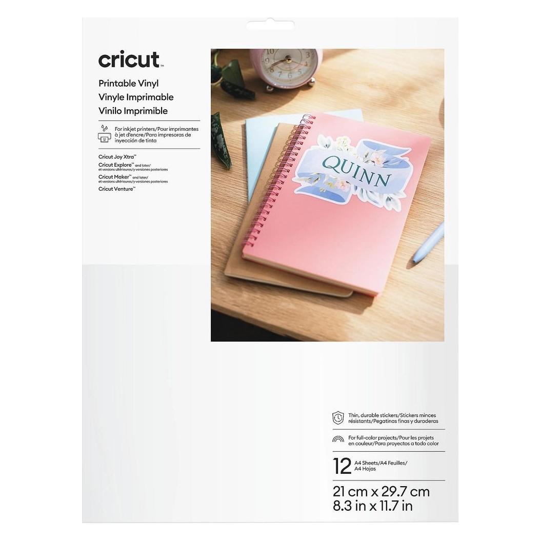 Cricut Printable Vinyl A4 - 12 sheets Transparent (P) (2011884)