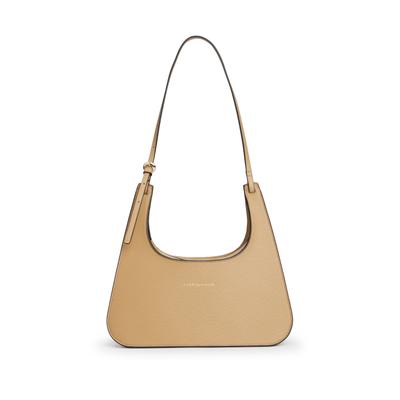 Schultertasche TOMMY HILFIGER "TH MODERN SHOULDER BAG", Damen, Gr. B/H/T: 33cm x 30cm x 14cm, beige (khaki), Lederimitat, Taschen Schultertasche, Umhängetasche, Handtasche, Tragetasche mit Logoprägung