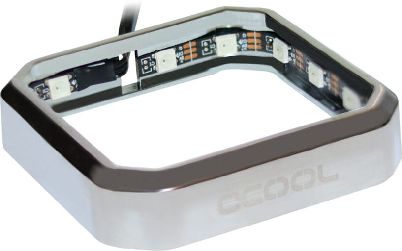 Alphacool Aurora XPX Digital RGB Frame - Chrome