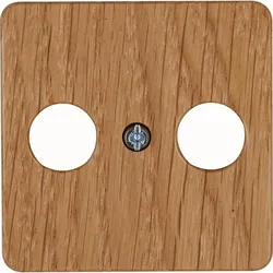 Kopp 358630001 HK02 - Antennen-Abdeckung für Antennensteckdose TV/RF, Farbe: eiche