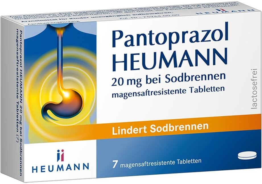 Pantoprazol Heumann 20 mg bei Sodbrennen 7stk