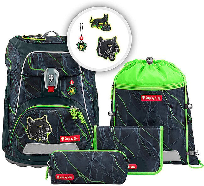 STEP BY STEP Schulranzen Set FIT 5tlg. Danger Cat Chiko EG