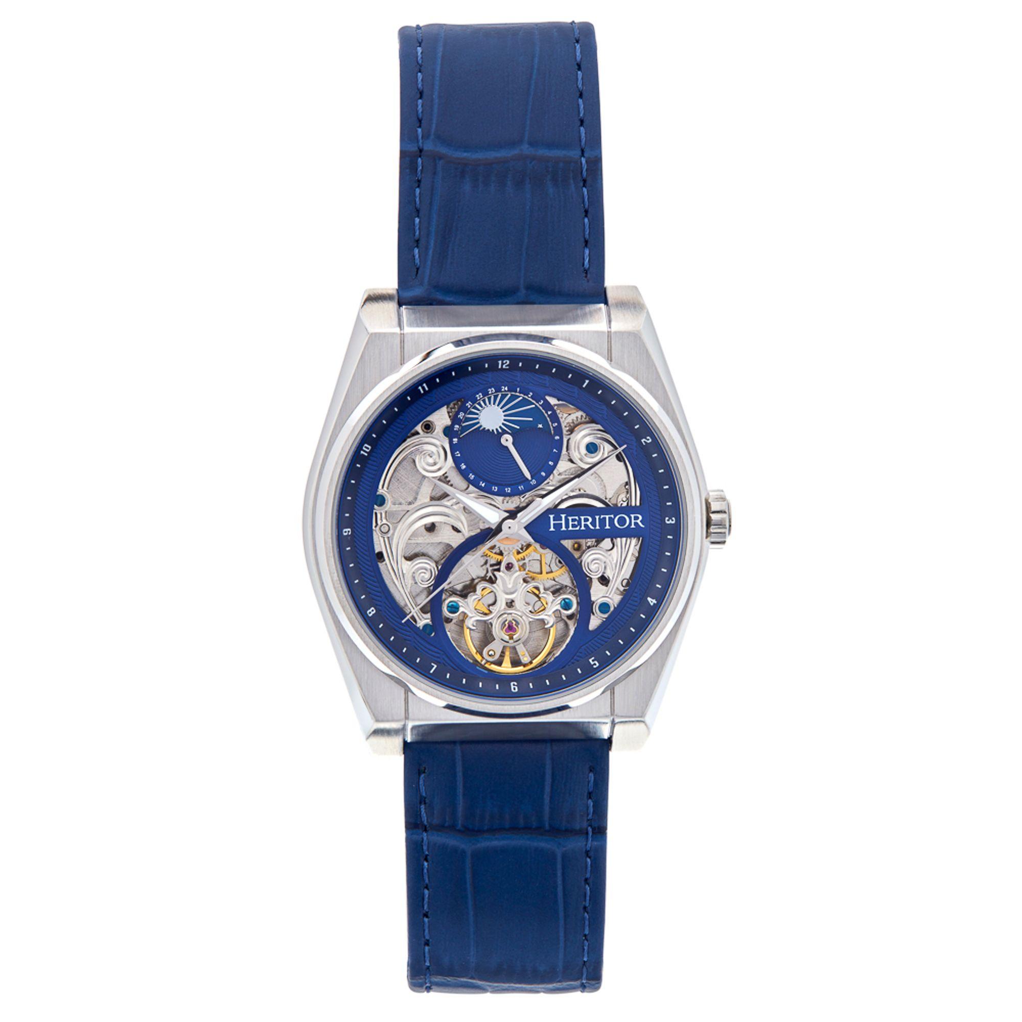 Heritor Automatische Daxton Semi Skelet Kantoorhorloge
