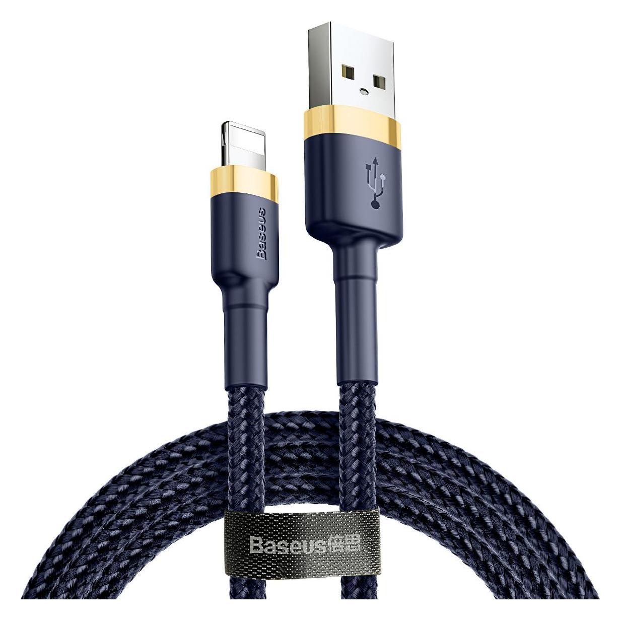 Baseus Cafule Lightning cable 2.4A 1m (Gold+Dark blue) (1 m, USB 2.0) (CALKLF-BV3)