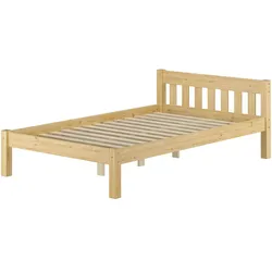 Erst-Holz Einzelbett Bettrahmen 120x200 Futonbett Kieferbettgestell Massivholz natur Rollrost 60.38-12