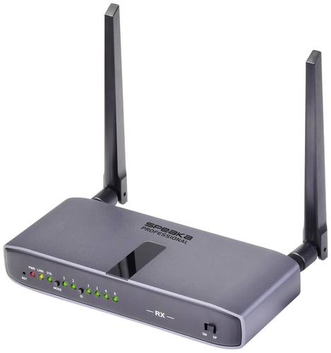 SpeaKa Professional SP-HWR-600 HDMI-Funkübertragung (Empfänger) 150m 5GHz 1920 x 1080 Pixel Sichere Funkübertragung