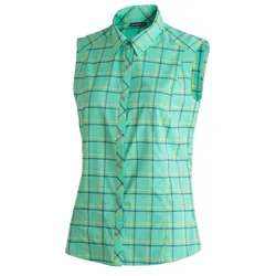 Maier Sports Damen Sana Bluse - 40 - green check