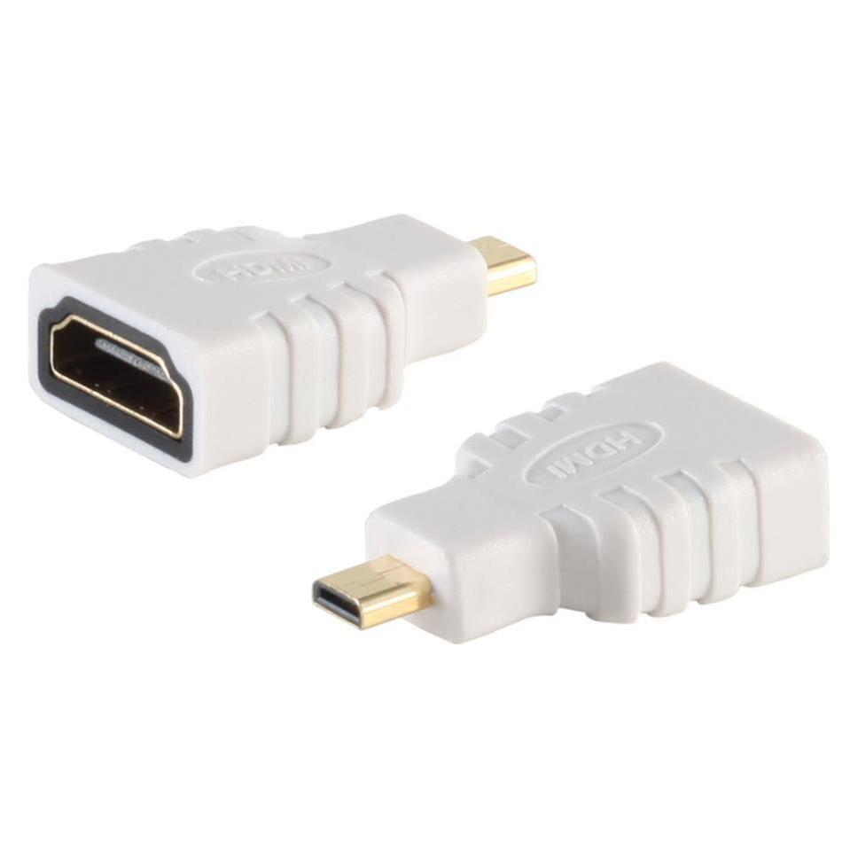 Shiverpeaks -BASIC-S--Adapter, HDMI-A Kupplung auf HDMI-D Stecker micro, weiss (BS77413-W)