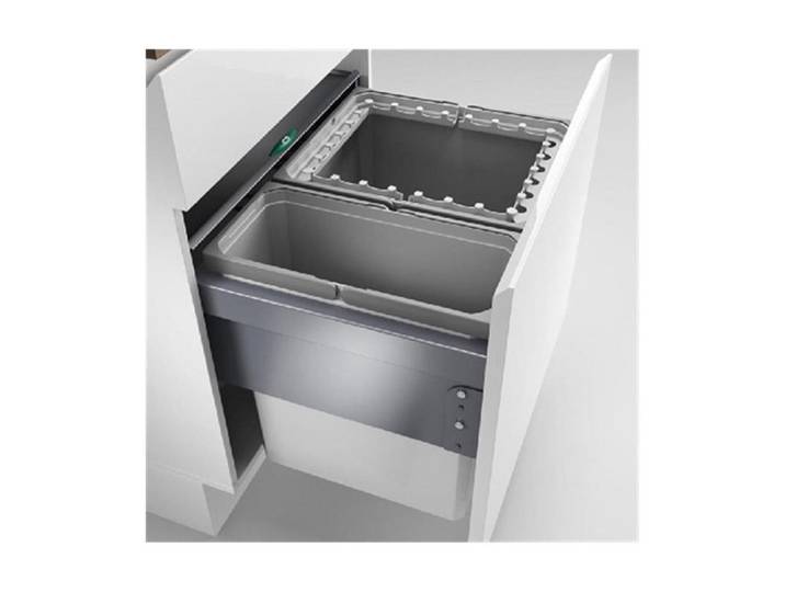 Naber Einbaumülleimer Cox® Base 460 R/600-2, hellgrau, H 460