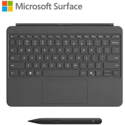 Microsoft Surface Pro 12" Keyboard + Slim Pen 2 Bundle (Slate), ENG (Eng. Int.), Tastatur, Grau