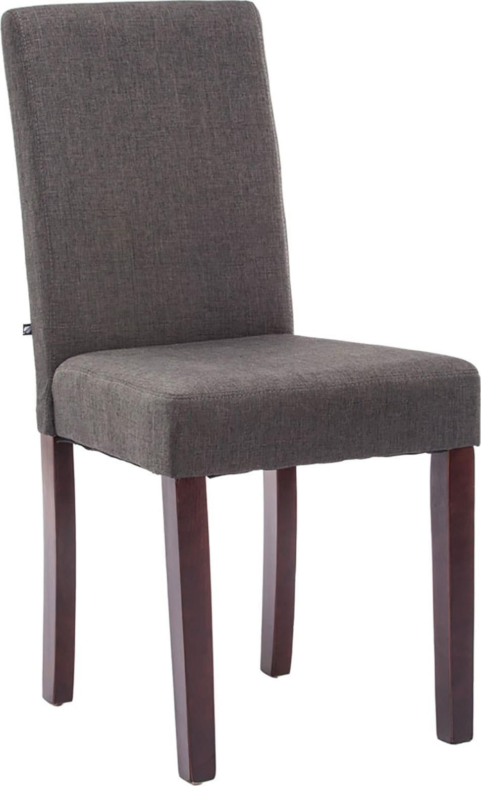 CLP Eetkamerstoel Ina met hoge rugleuning, crème stof en cappuccino frame