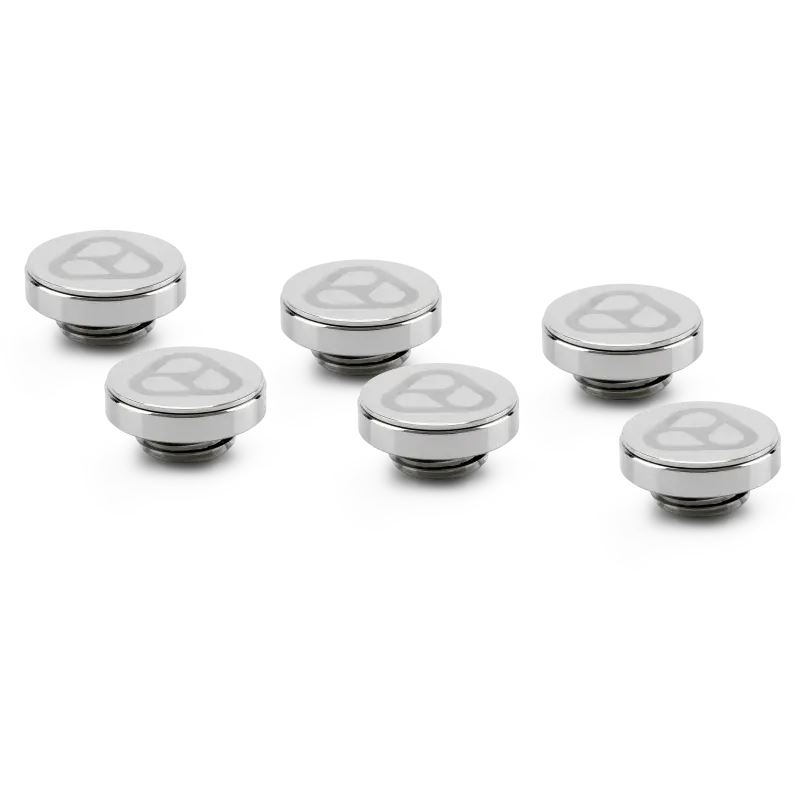 Thermal Grizzly DeltaMate Verschlussstopfen - Glanz Nickel (6er-Pack)