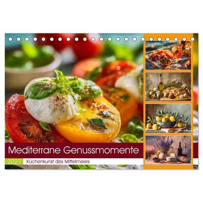 Mediterrane Genussmomente (Tischkalender 2027 DIN A5 quer), CALVENDO Monatskalender