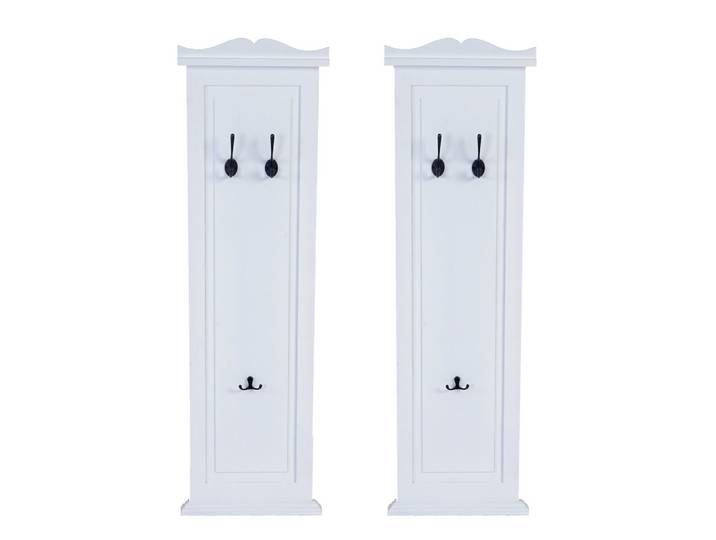WANDGARDEROBE Weiß 2er-Set