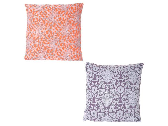 DEKO-KISSEN BAROCK + BLUMEN Multicolor 2er-Set