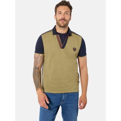 Poloshirt BABISTA "Poloshirt IMPRESSIVO", Herren, Gr. M, grün (khaki), Shirts