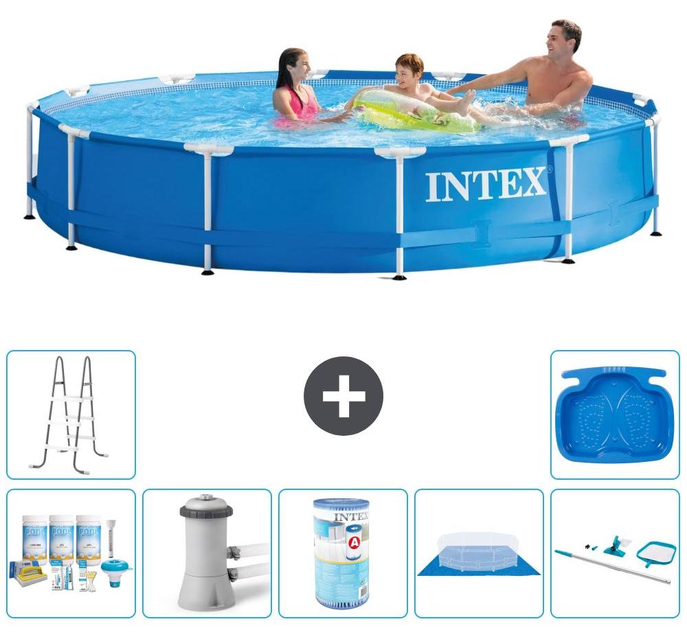 Frame Pool Rund - 366x76 cm - 8-teilig S31578