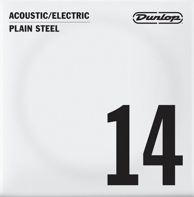 Dunlop Plain Steel Single String 014