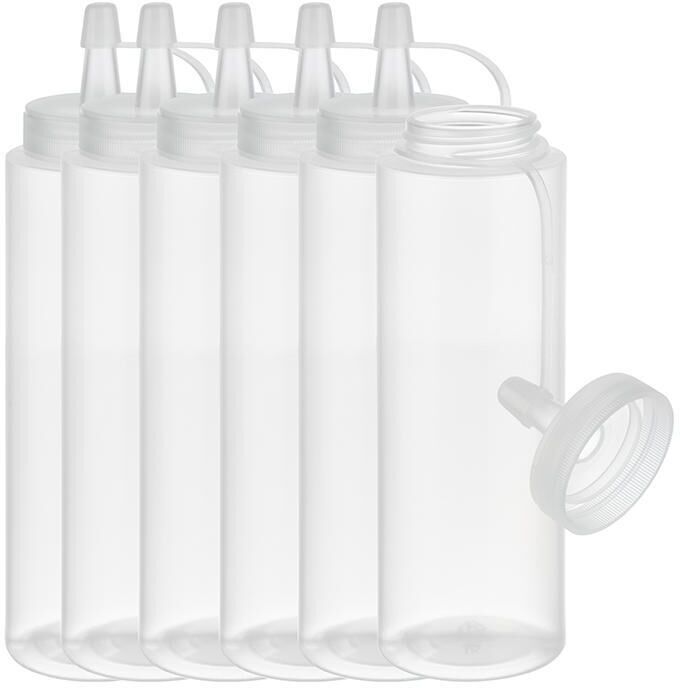 APS Set 6 bottiglie a spremitura 0,26L Trasparente
