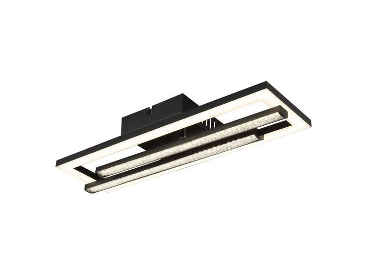 Globo Led-Deckenleuchte Highway, Klar, Opal, Schwarz, Kunststoff, 37.5x6.3x40 cm, CE, verstellbare Arme, Lampen & Leuchten, LED Beleuchtung, LED-Deckenleuchten