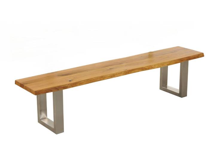 Esszimmerbank 220cm 'Amber II' Wildeiche massiv
