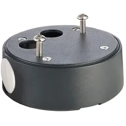 Deko-Light Aufbaugehäuse für Outdoor Serie COLT, Versionen 8W, Ø 9.65cm / H 3.5cm, Aluminium, Schwarzgrau D-930441